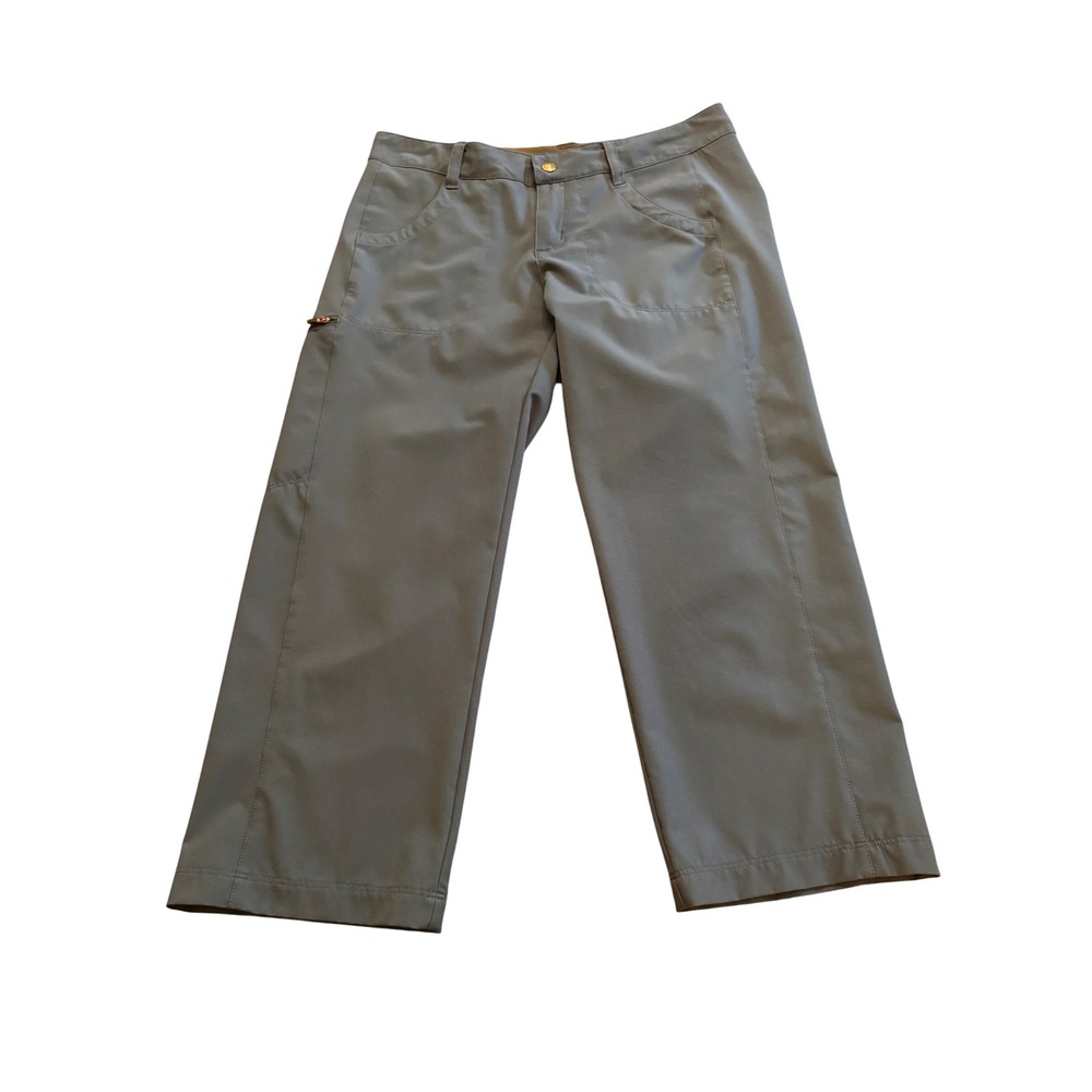 Patagonia Womens 4 Smolder Blue Hiking Pants Stretch Straight Leg Crop Gorpcore